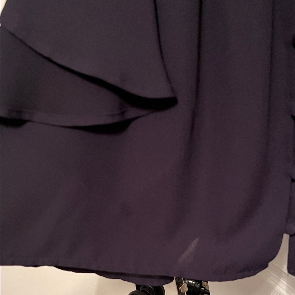 Express Black Ruffled Blouse - Picture 4 of 4